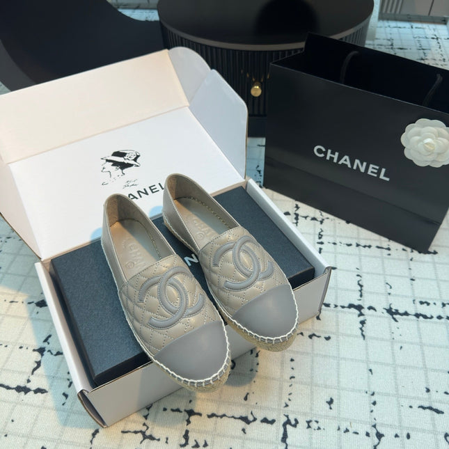 ESPADRILLES LOAFERS IN FLINT GREY LAMBSKIN