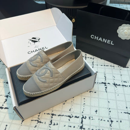 ESPADRILLES LOAFERS IN FLINT GREY LAMBSKIN