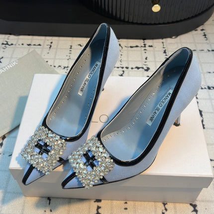 HANGISI 100 MM IN BABY BLUE SUEDE