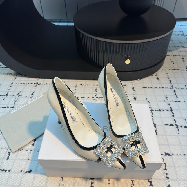 HANGISI 100 MM IN WHITE SUEDE