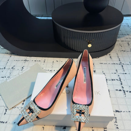 HANGISI 100 MM IN PEACH PINK SUEDE