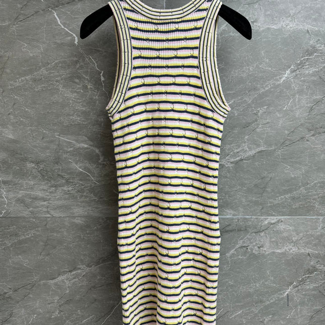 CC 2025 Dress Pink Yellow mix Black Tencel