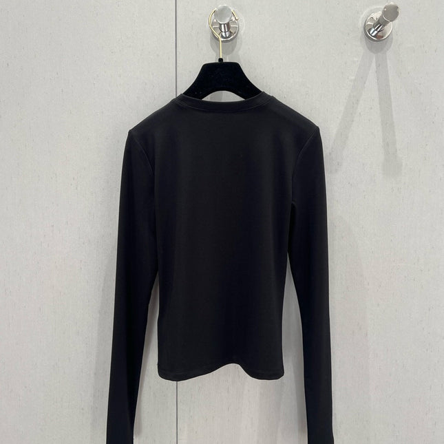 CC Long Sleeve T-shirt Tencel Fabric