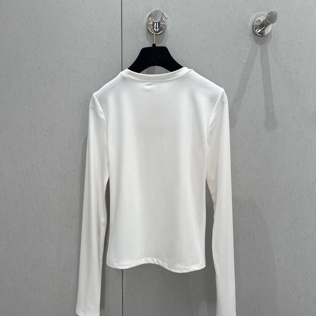 CC Long Sleeve T-shirt Tencel Fabric