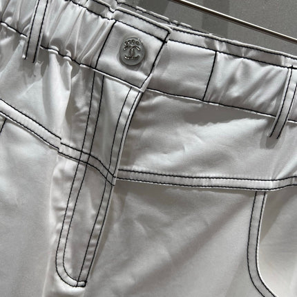 CC 25 Cropped Pant White Cotton