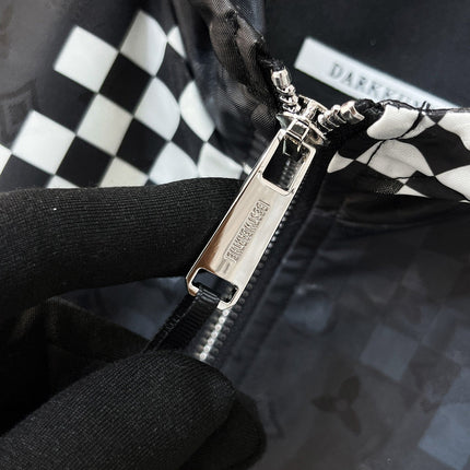 LV HOODED JACKET BLACK AND WHITE DAMIER 239118