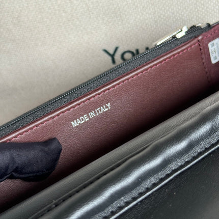 CC WOC ENTRUPY 19 BAG IN BLACK CALFSKIN
