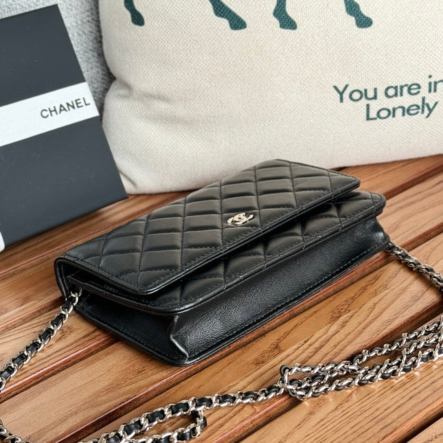CC WOC ENTRUPY 19 BAG IN BLACK CALFSKIN
