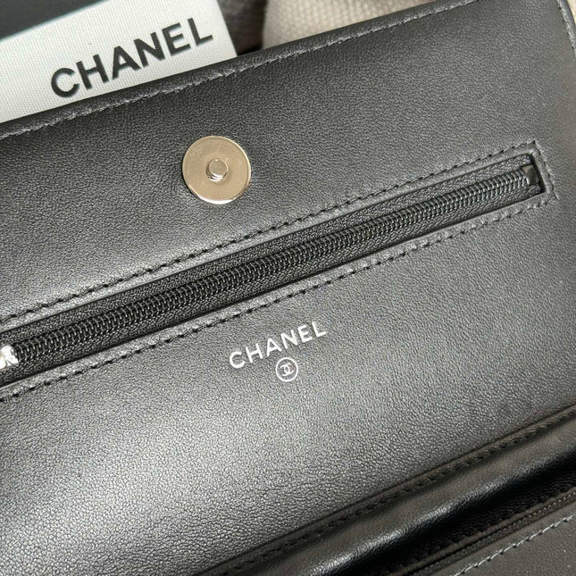 CC WOC ENTRUPY 19 BAG IN BLACK CALFSKIN