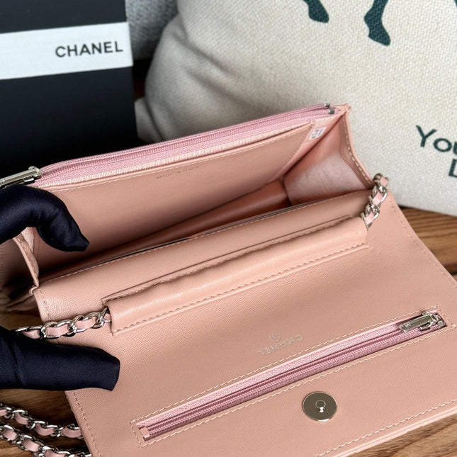 CC WOC ENTRUPY 19 BAG IN LIGHT PINK CALFSKIN