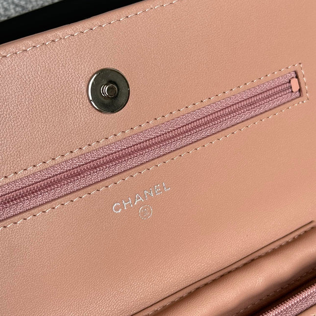 CC WOC ENTRUPY 19 BAG IN LIGHT PINK CALFSKIN