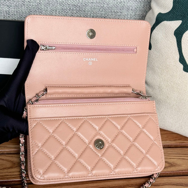 CC WOC ENTRUPY 19 BAG IN LIGHT PINK CALFSKIN