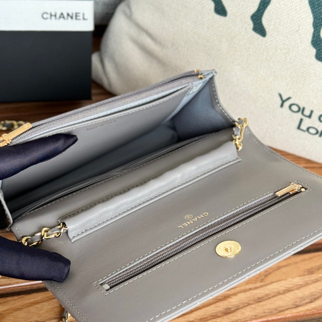 CC WOC ENTRUPY 19 BAG IN SPANISH GREY CALFSKIN