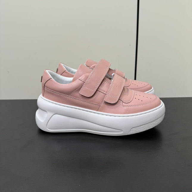 ACNE STUDIO SNEAKER IN SALMON PINK LAMBSKIN