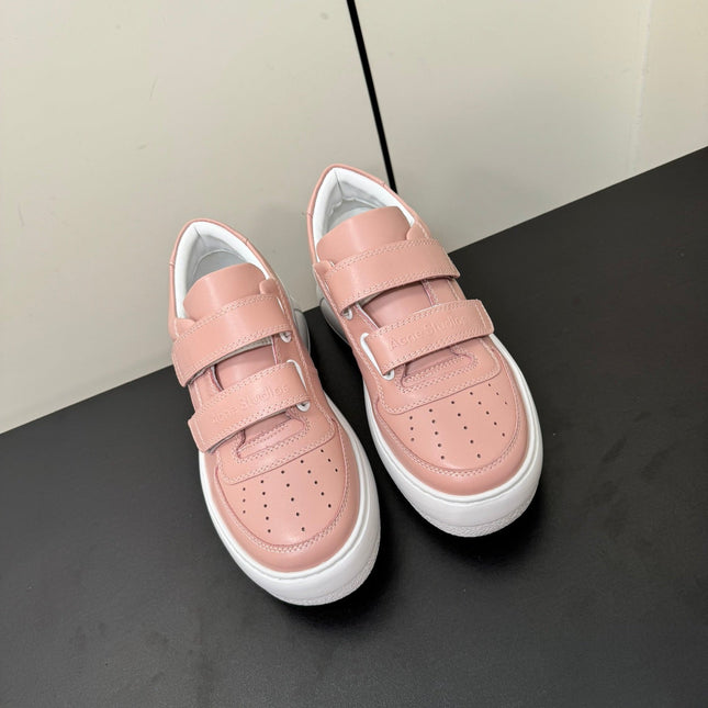 ACNE STUDIO SNEAKER IN SALMON PINK LAMBSKIN