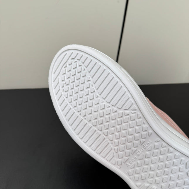 ACNE STUDIO SNEAKER IN SALMON PINK LAMBSKIN