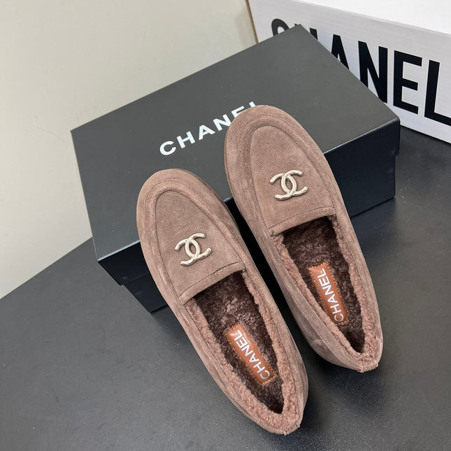LOAFER IN PENNY BROWN SUEDE AND SOLF FLEECE LINING