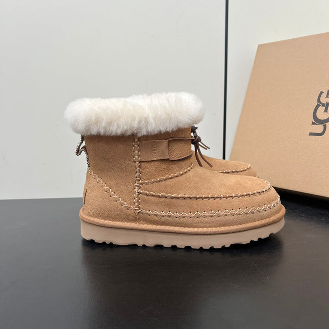 CLASSIC MINI ALPINE IN CHESTNUT BROWN SUEDE