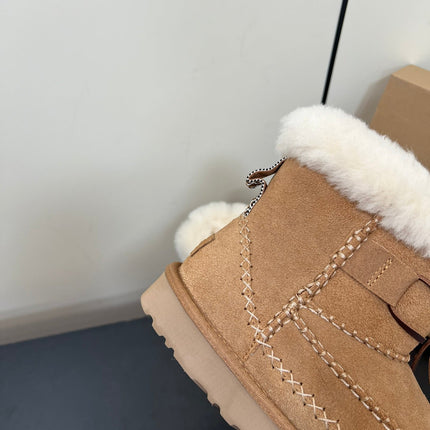 CLASSIC MINI ALPINE IN CHESTNUT BROWN SUEDE