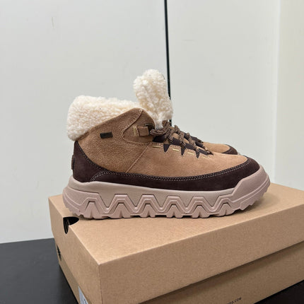 TERRETRAIL COZY LACE IN CHESTNUT BROWN SUEDE AND FLEECE