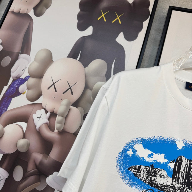 LV WHITE COTTON T-SHIRT 238918
