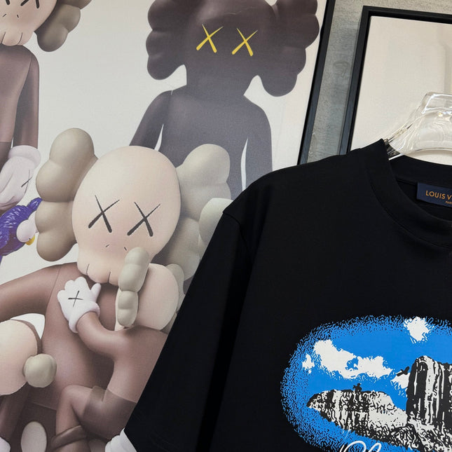 LV BLACK COTTON T-SHIRT 238919