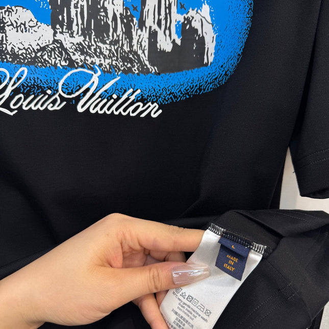LV BLACK COTTON T-SHIRT 238919