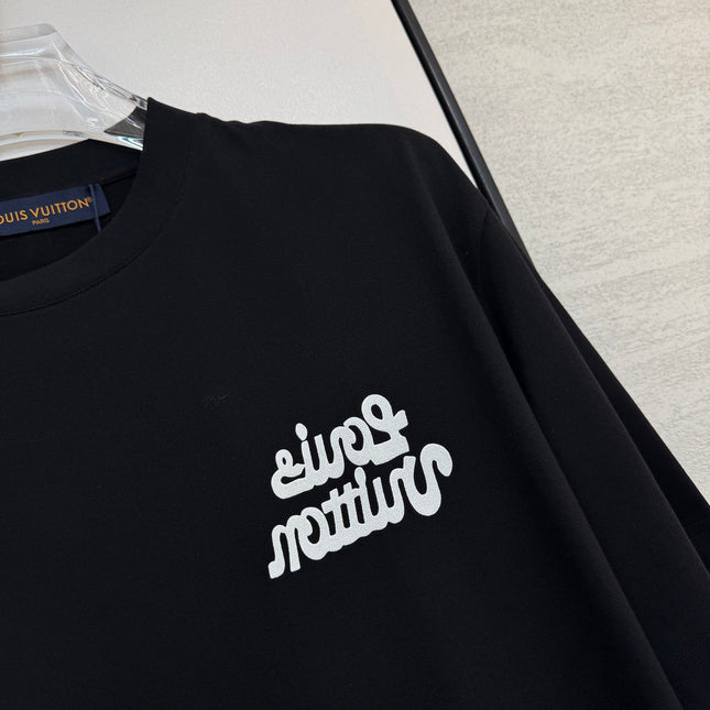 LV T-SHIRT IN BLACK COTTON FABRIC 238921
