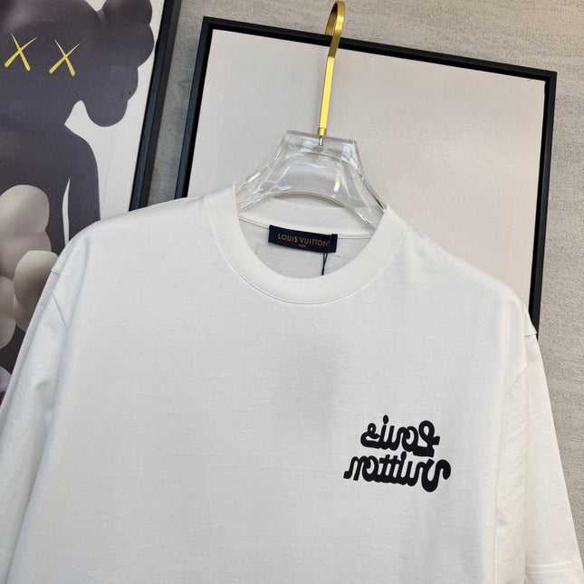 LV T-SHIRT IN WHITE COTTON FABRIC 238920