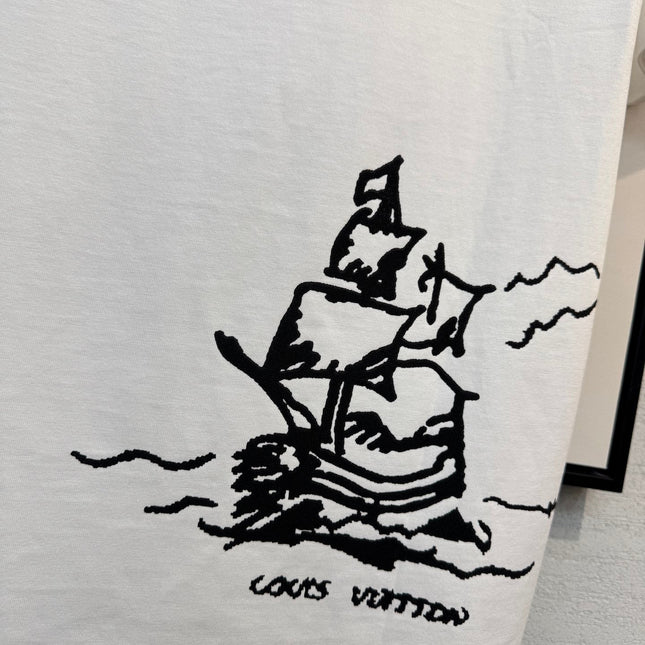 LV T-SHIRT IN WHITE COTTON FABRIC 238920
