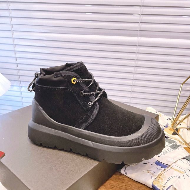 GENDER NEUMEL HIGH WEATHER HYBRID IN BLACK SUEDE AND CALFSKIN