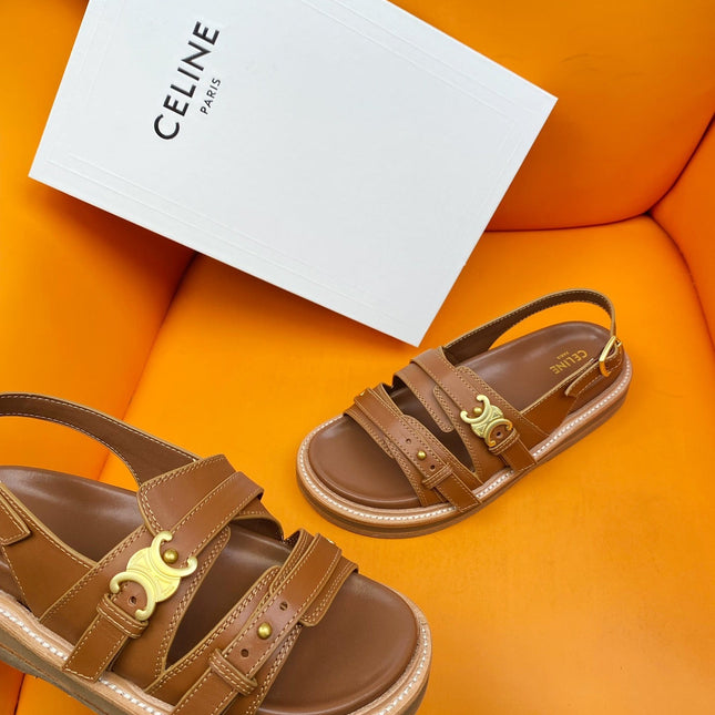 TIPPI TRIOMPHE SANDAL IN CALFSKIN TAN