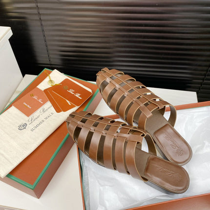 LP KAEDE SANDALS CHOCOLATE CALFSKIN