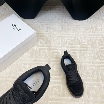 TRAINER SNEAKER IN BLACK SUEDE