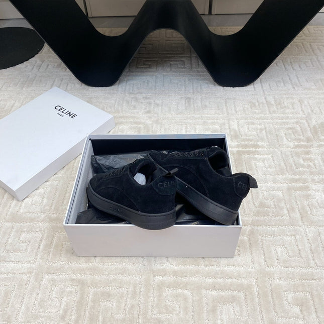 TRAINER SNEAKER IN BLACK SUEDE
