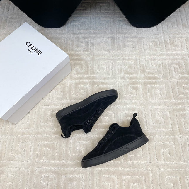 TRAINER SNEAKER IN BLACK SUEDE