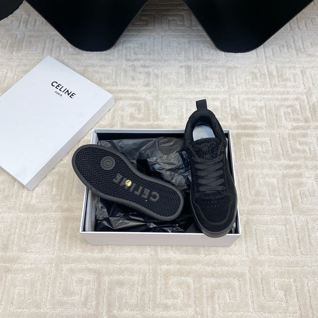 TRAINER SNEAKER IN BLACK SUEDE