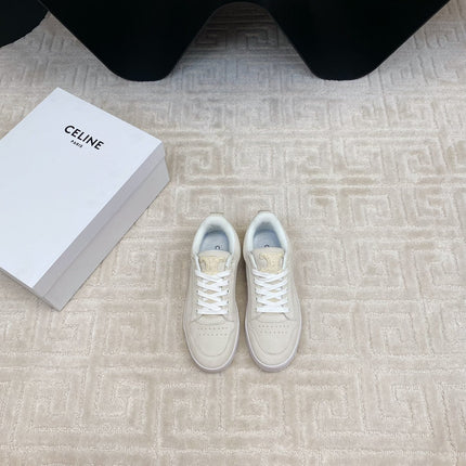 TRAINER SNEAKER IN ECRU TAN SUEDE