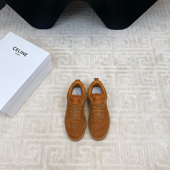 TRAINER SNEAKER IN RUSSET BROWN SUEDE