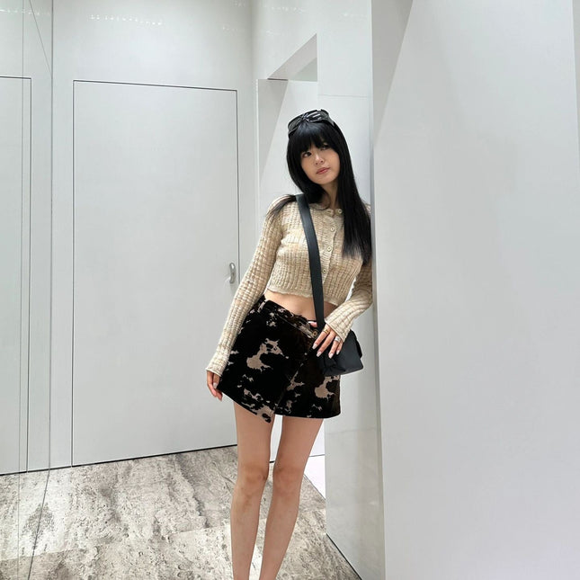 DIOR 25S MINI SKIRT CAMOUFLAGE STYLE 007