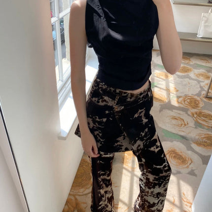 DIOR 25S CORDUROY CAMOUFLAGE PANTS STYLE 006