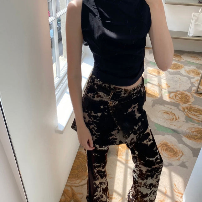 DIOR 25S CORDUROY CAMOUFLAGE PANTS STYLE 006