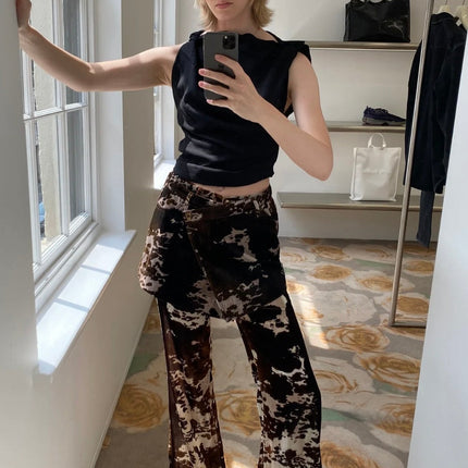 DIOR 25S CORDUROY CAMOUFLAGE PANTS STYLE 006