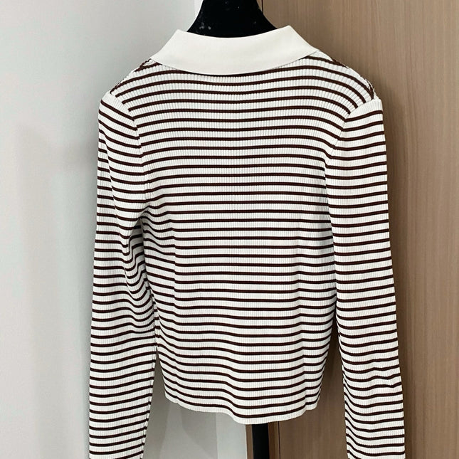 MIUMIU LONG-SLEEVE KNIT POLO STYLE 265