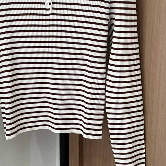 MIUMIU LONG-SLEEVE KNIT POLO STYLE 265