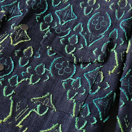 LV SHIRT IN NAVY BLUE MONOGRAM DENIM 239035