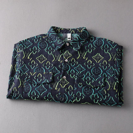 LV SHIRT IN NAVY BLUE MONOGRAM DENIM 239035