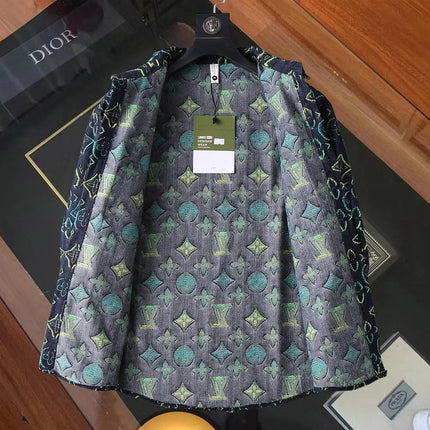 LV SHIRT IN NAVY BLUE MONOGRAM DENIM 239035