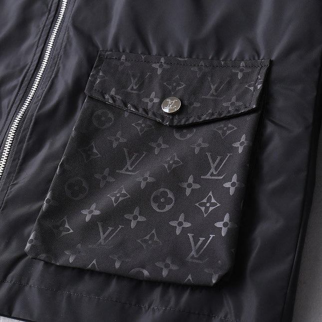 LV BLACK HOODED JACKET 238990