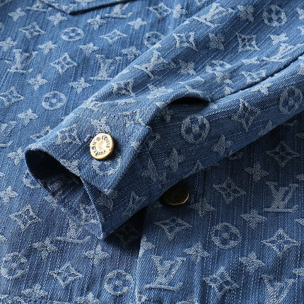 LV DENIM SHIRT JACKET BLUE MONOGRAM 238991